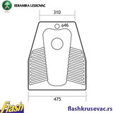 Keramika Leskovac keramički čučavac Posejdon 60x50 | Eponuda.com