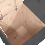  Kutija za rublje siva 88,5 x 44 x 76 cm od masivne borovine | shoptok.hr
