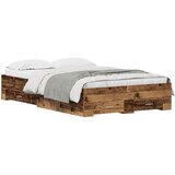 Krevetna konstrukcija Staro drvo 120 x 200 cm Konstruirano drvo | shoptok.hr