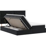  Krevet s od storage s uzglavljem Crna 180 x 200 cm Baršun | shoptok.hr