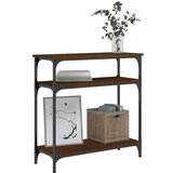  Konzolna mizica rjav hrast 75x29x75 cm inženirski les, (20979344) | Shoptok.si