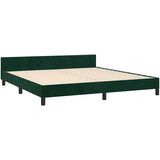  Okvir za krevet s uzglavljem tamnozeleni 180x200 cm baršunasti | shoptok.hr