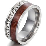  Prsten TR-17020 - Srebrna/ Smeđa / 65mm KP17020 | Shoptok.si