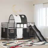  Okvir Krevet za Dječji Loft Crna 90 x 200 cm Metal | shoptok.hr