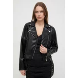 Silvian_Heach Biker jakna ženska, črna barva