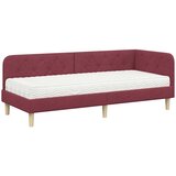  Kutni okvir kreveta Vinska crvena 80 x 200 cm tkanina | Eponuda.ba