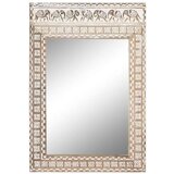  Zidno ogledalo Home ESPRIT Bijela Prirodno Slon Indijac 83 x 4 x 121 cm | shoptok.hr