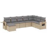  8-dijelni set vrtnih sofa od poliratana s jastucima bež | shoptok.hr