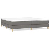  Krevet s oprugama i madracem tamnosivi 200 x 200 cm od tkanine | shoptok.hr