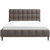 MID.YOU OBLAZINJENA POSTELJA 140 cm x 200 cm , les, tekstil, leseni material umazano rjava | Shoptok.si