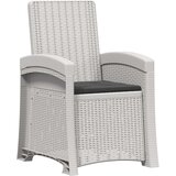  Vrtni set za objed 5 kom. Bijela i antracit PP | shoptok.hr