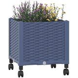  Vrtni saksija s kotačima Plavo Sivo 40 x 40 x 48 cm PP - Plavo-siva 40 x 40 x 38 cm s kotačima | shoptok.hr