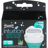 Wilkinson Sword Intuition Sensitive Care nadomestna glava britvice za občutljivo kožo 3 ks za ženske Cene