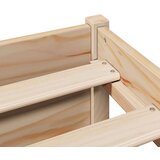  Krevet s regalom za knjige bez madraca 200 x 200 cm od borovine | shoptok.hr
