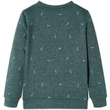  Dječja topla majica tamnozelena prošarana 92 | shoptok.hr