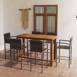  7-dijelni vrtni barski set sivi | shoptok.hr