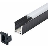 Mitea Lighting aluminijumski profil za led trake crni 7.8x9x2000mm nadgradni sa difuzorom 2m MA7890-C | Eponuda.com