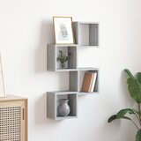vidaXL Floating police Siva sonoma MDF Srednja Zidna montaža | shoptok.hr