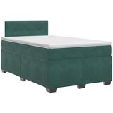  Boxspring krevet s madracem Tamnozelena 120 x 200 cm Baršun | shoptok.hr