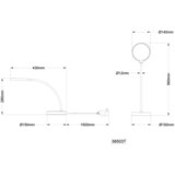 Globo NAMIZNA LED-SVETILKA Kalderon 43/15/28 cm | Shoptok.si