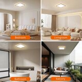  Brilagi - ULTRA SLIM LED kupatilsko plafonsko svetlo 18W/230V 30x30 cm ružičasto zlato IP54 | Eponuda.com