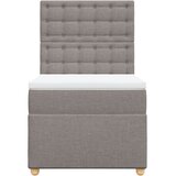  Krevet s oprugama i madracem smeđesivi 90x200 cm od tkanine | shoptok.hr