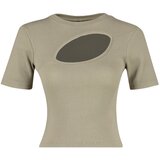 Trendyol Mink Cut Out Detailed Collar Blouse | ePonuda.com