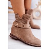 S. BARSKI Openwork Women's Spring Boots Beige Royale | ePonuda.com
