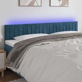  Posteljno vzglavje temno modro 160x5x78/88 cm žamet Cene