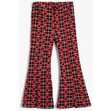 Koton Girl Red Plaid Jeans | Shoptok.si