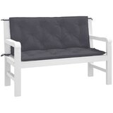 vidaXL Blazina za vrtno klop 2 kosa antracit 120x50x7cm oxford tkanina | Shoptok.si