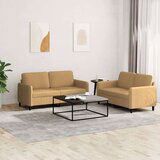  2-dijelni set sofa smeđi baršunasti | shoptok.hr