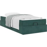  Posteljni okvir z vzmetnico z vzmetnico 2 pcs Zelena Žamet, (5000127851) | Shoptok.si