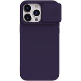 Nillkin CamShield Silky MagSafe ovitek za iPhone 15 Pro, Temno vijoličen | Shoptok.si