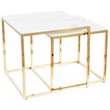Molarem Home Set stolića GLORIA - efekt bijelog mramora | shoptok.hr
