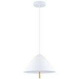 Nova Luce Bijela metalna LED viseća svjetiljka s metalnim sjenilom ø 40 cm Oros – | shoptok.hr