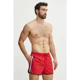 Tommy Hilfiger Kopalne kratke hlače moške, rdeča barva, UM0UM03217