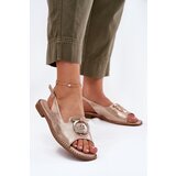 S. BARSKI Elegant Sandals With Decoration On Flat Heel S.Barski | ePonuda.com