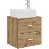 vidaXL Umivalnik s pritrditev na steno Artisan hrast 49,5 x 41 x 63 cm, (5000245728) | Shoptok.si