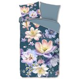 Descanso Plava posteljina za krevet za jednu osobu/za produženi krevet od pamučnog satena 140x220 cm Mirery – Cijene