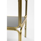 White Label Črn/v zlati barvi kovinski regal 80x89x35 cm Liah – | Shoptok.si