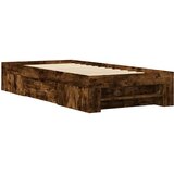  Okvir kreveta bez madraca dimljena boja hrasta 90x190 cm drveni | shoptok.hr