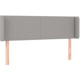  Uzglavlje s ušima svjetlosivi 147x16x78/88 cm od tkanine | shoptok.hr