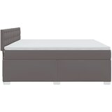 Krevet s oprugama i madracem sivi 180 x 200 cm od umjetne kože | shoptok.hr