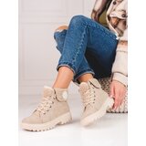 SHELOVET Women's trappers with sheepskin Cene