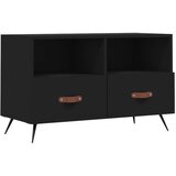 Maison Chic TV omarica - TV enota - Televizijska omarica črna 80x36x50 cm inženirski les, (21701212) Cene