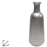  VAZA 47 x 19 CM SREBRNA METALNA | Eponuda.ba