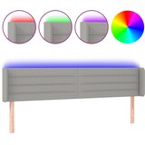  LED uzglavlje svjetlosivo 203x16x78/88 cm od tkanine | Eponuda.com