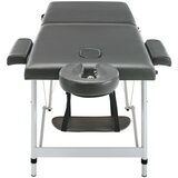 Stol za masažu s 2 zone aluminijski okvir antracit 186 x 68 cm | Eponuda.com