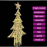 vidaXL Božično drevo med 240 LED Toplo bela 180 cm PET | Shoptok.si